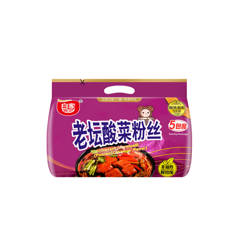 BaiJia Instant Vermicelli - Sauerkraut Flavor - Five Continents ...